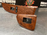2008 GMC SIERRA 2500HD CREW CAB WOOD FRONT AND REAR POWER WINDOW SWITCHES #1096