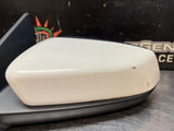 2013 FORD MUSTANG GT LH DRIVER SIDE VIEW MIRROR WHITE OEM #1588