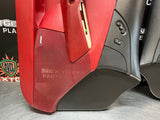 05-13 C6 CORVETTE OEM USED BLACK AND RED DOOR PANELS WITH MEMORY OEM #1080