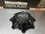 MOTO METAL GLOSS BLACK CENTER CAPS #3989