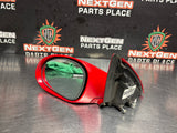 2004 PONTIAC GTO LH DRIVER SIDE MIRROR TORRID RED OEM #1027