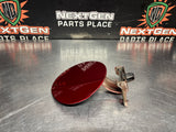 10-14 FORD MUSTANG GT FUEL DOOR GAS LID TANK COVER RED OEM #1290