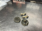 04-06 PONTIAC GTO RADIATOR RUBBER HOLD DOWN DONUTS WITH BRACKETS OEM #1027