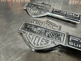 05 06 07 FORD F350 HARLEY DAVIDSON RH LH DRIVER PASS FENDER EMBLEM BADGES #1136