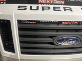 2008-2010 FORD F250 F350 DIESEL FRONT UPPER GRILLE WHITE OEM #W429