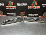 2012 FORD F350 DIESEL LH RH DRIVER PASSENGER SIDE FENDER EMBLEMS OEM #3920