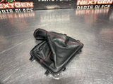 2004 PONTIAC GTO 6 SPEED MANUAL SHIFTER KNOB W BOOT AND TRIM RED STITCH OEM #1438