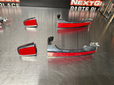 2009 PONTIAC G8 RED / CHROME LH RH SIDE EXTERIOR DOOR HANDLES FRONT & REAR #948