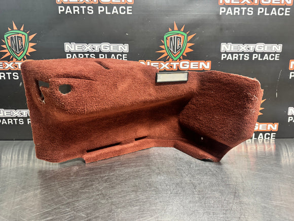 97-04 C5 CORVETTE CARGO TRUNK REAR LH CARPET FIRETHORN RED 10403333 #1150