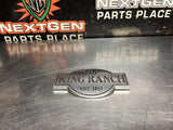 2014 FORD F350 KING RANCH TAILGATE EMBLEM OEM #1333