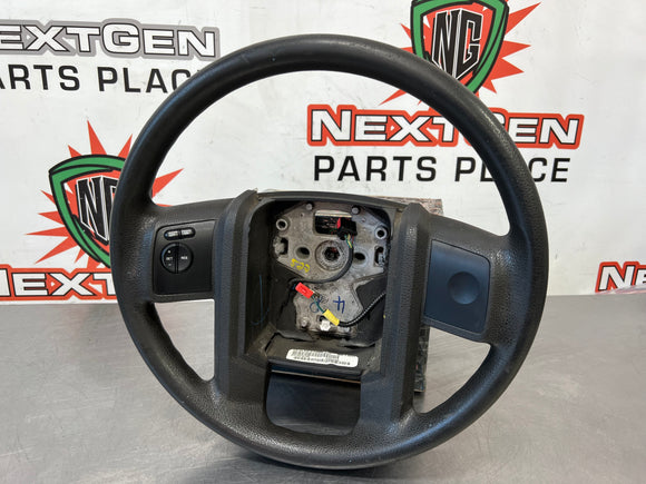 08 - 10 FORD F250 F350 STEERING WHEEL BLK OEM #522