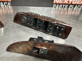 2011 GMC SIERRA CREW CAB WOOD LH RH RR LR POWER WINDOW SWITCHES OEM #889