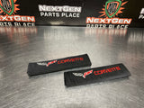 05-13 C6 CORVETTE AFTERMARKET SEAT BELT PAD COVERS #1038