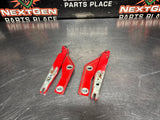 04-06 PONTIAC GTO HOOD HINGE SET TORRID RED OEM #1438