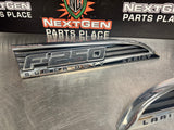 2012 FORD F250 DIESEL LH RH DRIVER PASSENGER SIDE FENDER EMBLEMS OEM #1002