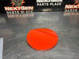 2016 FORD MUSTANG GT FUEL DOOR GAS LID TANK COVER ORANGE OEM #1478