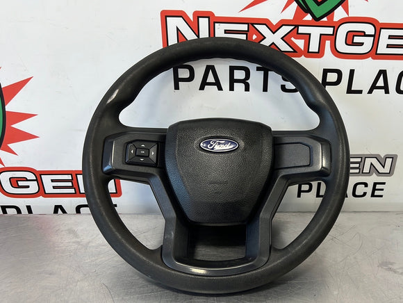 2018 FORD F250 6.7 DIESEL DRIVER STEERING WHEEL OEM #3496