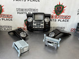 13-16 FORD F350 PLATINUM WOODGRAIN LOADED RADIO CONTROL BEZEL KIT WITH NAV RADIO OEM #507