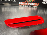 2009 PONTIAC G8 GT HOOD SCOOP VENTS RED OEM #948