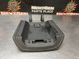 2010 CAMARO LEATHER CENTER CONSOLE LID W WHITE STITCH OEM #1184