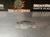 2015 FORD F350 KING RANCH TAILGATE EMBLEM OEM #1246