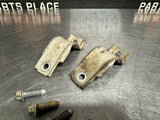 05-13 C6 CORVETTE FRONT SWAY BAR BRACKETS USED OEM (SET OF TWO)