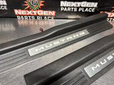 2014 FORD MUSTANG GT LH AND RH ILLUMINATED DOOR SILL TRIM SET OEM #1542