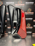 97-04 C5 CORVETTE DOOR PANELS BLACK/ FIRETHORN RED OEM #1150
