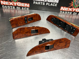 2015 GMC SIERRA 2500HD CREW CAB WOOD FRONT & REAR POWER WINDOW SWITCHES OEM #829
