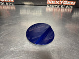2015 FORD MUSTANG GT FUEL DOOR GAS LID TANK COVER BLUE OEM #1498