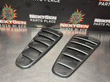 2013 FORD MUSTANG GT QUARTER GLASS WINDOW VENT COVERS BLK OEM #1160