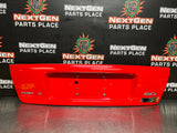 04-06 PONTIAC GTO LICENSE PLATE TRUNK FILLER PANEL TORRID RED OEM  #1025