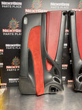 2005 PONTIAC GTO LH RH FRONT DOOR PANELS BLACK ALCANTARA AND LEATHER OEM #1191