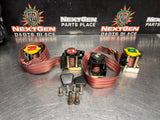 97-04 C5 CORVETTE FIRETHORN RED SEAT BELTS RH LH DRIVER PASSENGER OEM #1425