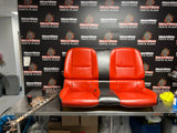 2010-2014 CAMARO SS COUPE REAR BACK SEATS INFERNO ORANGE LEATHER OEM #951