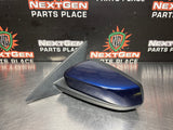 10-14 FORD MUSTANG GT LH DRIVER SIDE VIEW MIRROR KONA BLUE OEM #968
