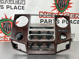 2012 FORD F350 RADIO BEZEL WOOD GRAIN BC34-2504302-C OEM #472