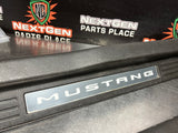 2011 FORD MUSTANG GT LH AND RH ILLUMINATED DOOR SILL TRIM SET OEM #793