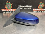 10-14 FORD MUSTANG GT LH DRIVER SIDE VIEW MIRROR KONA BLUE OEM #1300