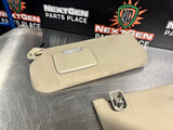 2009 FORD F350 SUN VISORS TAN OEM #985
