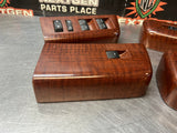 2013 FORD F350 LH & RH FRONT AND REAR DOOR WOODGRAIN WINDOW SWITCH SET OEM #1279