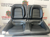 2015 MUSTANG GT REAR SEATS UPPER AND LOWER LEATHER BLACK OEM #295