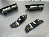 2012 GMC SIERRA DURAMAX 2500HD CREW CAB WOOD FRONT AND REAR POWER WINDOW SWITCHES OEM #534