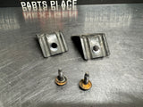 05-13 C6 CORVETTE REAR FENDER TO BUMPER HEAT SHIELD BRACKETS 10372232 OEM #1080