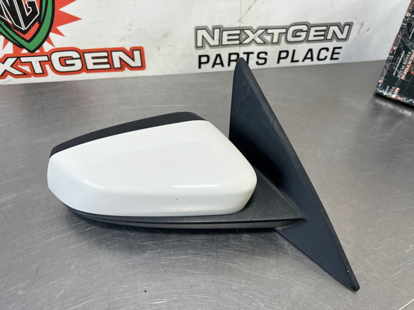 10-14 FORD MUSTANG GT RH DRIVER SIDE VIEW MIRROR WHITE OEM #524