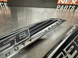2014 FORD F350 DIESEL LH RH DRIVER PASSENGER SIDE FENDER EMBLEMS OEM #872