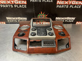2013 FORD F250 F350 RADIO BEZEL CLIMATE CONTROL WOOD TRIM #1279