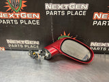 2008 C6 CORVETTE PASSENGER RH SIDE MIRROR CRYSTAL RED OEM #1266