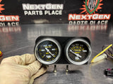 05 PONTIAC GTO AUTO METER CARBON GTO DUAL POD GAUGES FUEL / OIL PRESSURE #1269