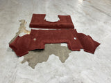 97-04 C5 CORVETTE REAR CARPET FIRETHORN RED COUPE OEM #1150